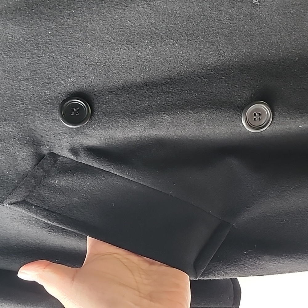 Vintage Sergio Benetti All Cashmere Oversized Double Breasted Long Coat Jacket - Picture 2 of 7